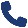 A blue telephone sign on green background